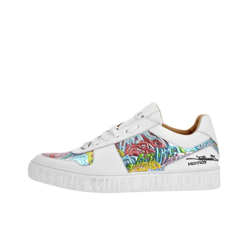 PHILIPP PLEIN Graffiti-print Lace-up Sneakers