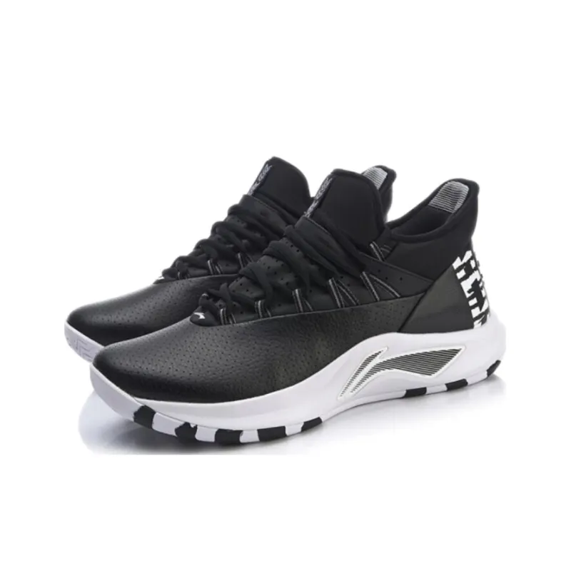 LiNing Speed 5 Cushioning Rebound Low Top Competition Basketball Shoes Men's Black-2