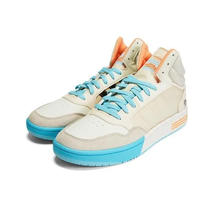 Adidas Hoops 3.0 Mid Shoes 'Beige Blue'-2