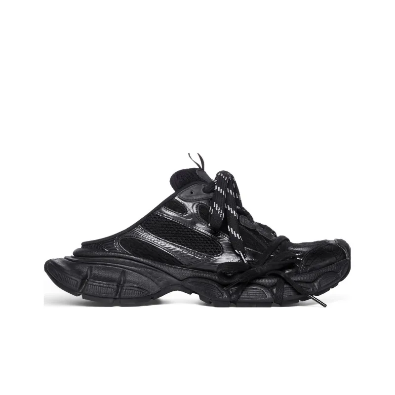 Balenciaga 3XL Mules 'Black Mesh And Polyurethane' Women's-1