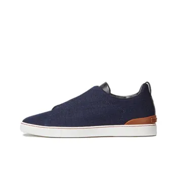 Zegna Triple Stitch Denim Sneakers