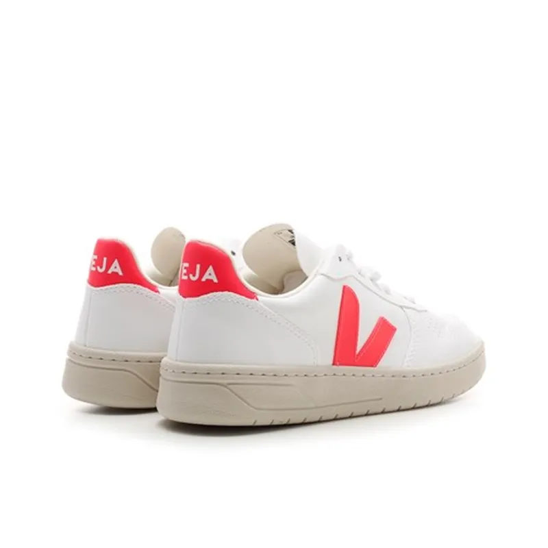 VEJA V-10 CWL White Rose Fluo Women's-3