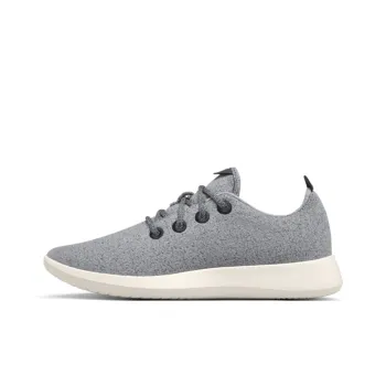 Allbirds Wool Runner Slip-Resistant Breathable Low-Top Sports Casual Shoes Women's Water Mist Ash