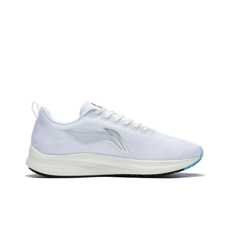 LiNing Red Hare 5 Anti Slip And Wear Resistant Breathable Low Top Running Shoes Men's Silver White-1