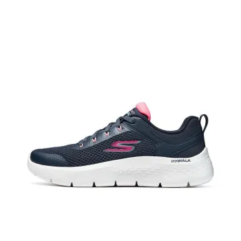 Skechers Go Walk Fle Cushioning Anti Slip Wear Resistant Breathability Low Top Casual Running Shoes Women's Black Red