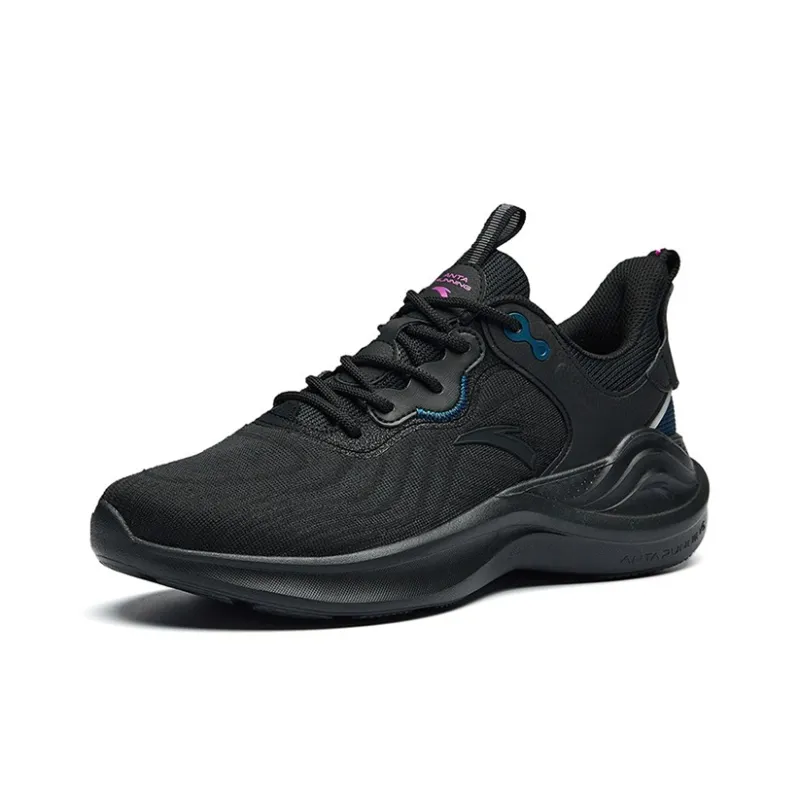 Anta Ling Yun 3 Lightweight Low-Top Running Shoes Men's Black Blue Comfortable-1