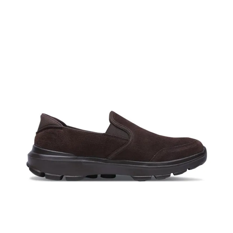 Skechers Go Walk 3 Cushioning Anti-Slip And Wear-Resistant Low-Top Sports Casual Shoes Men's Chocolate-1