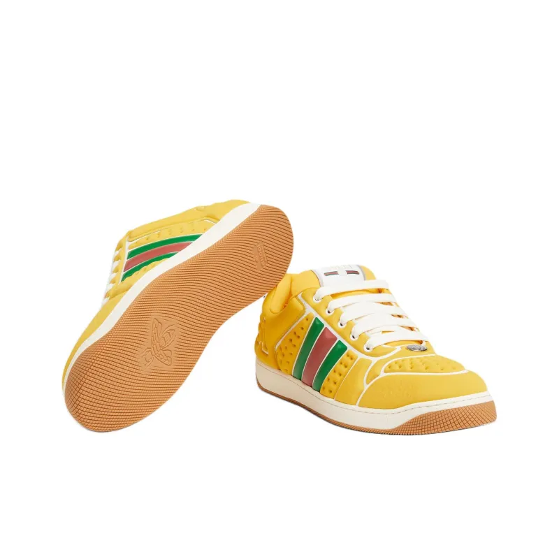 GUCCI Screener Sneaker 'Yellow Neoprene'-4