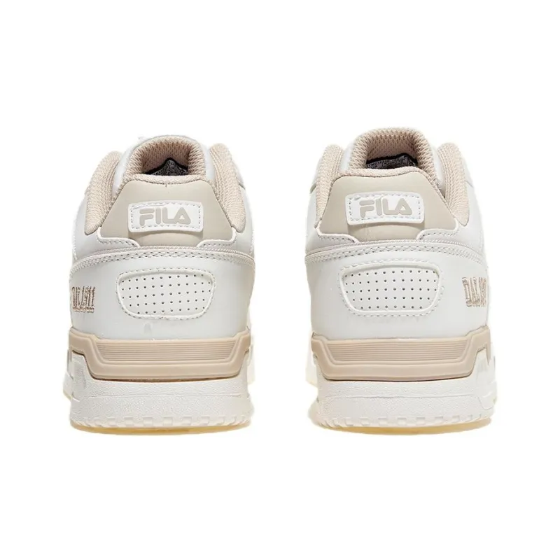 FILA Targa Slip Resistant Shock Absorbers Low Top Skateboard Shoes Unisex Beige Gold-3