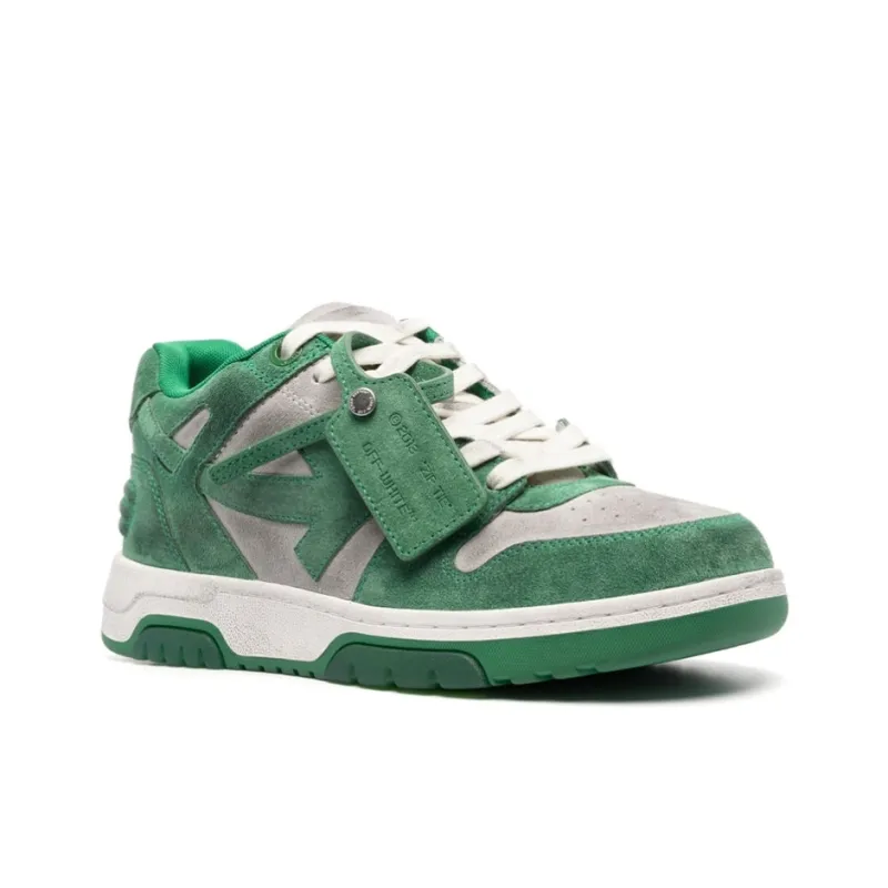 OFF WHITE Out Of Office Low Top Sneaker Green Grey-2