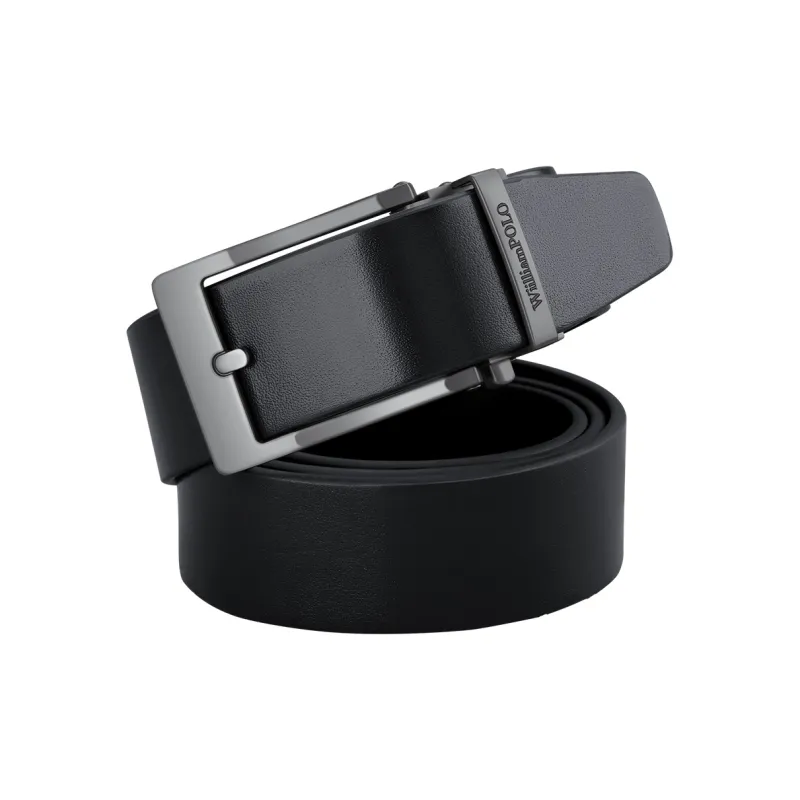 WilliamPOLO Cow Leather Belt Men's 3.5cm Width-1