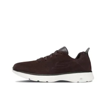 Skechers Go Walk 4 Acclaim Cushioning Anti-Slip And Wear-Resistant Low-Top Sports Casual Shoes Men's Brown