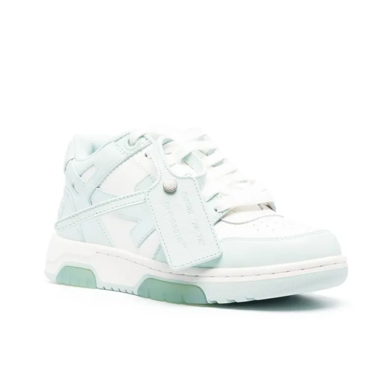 OFF WHITE Out Of Office Low Top Sneaker 'White Teal' Women's-1