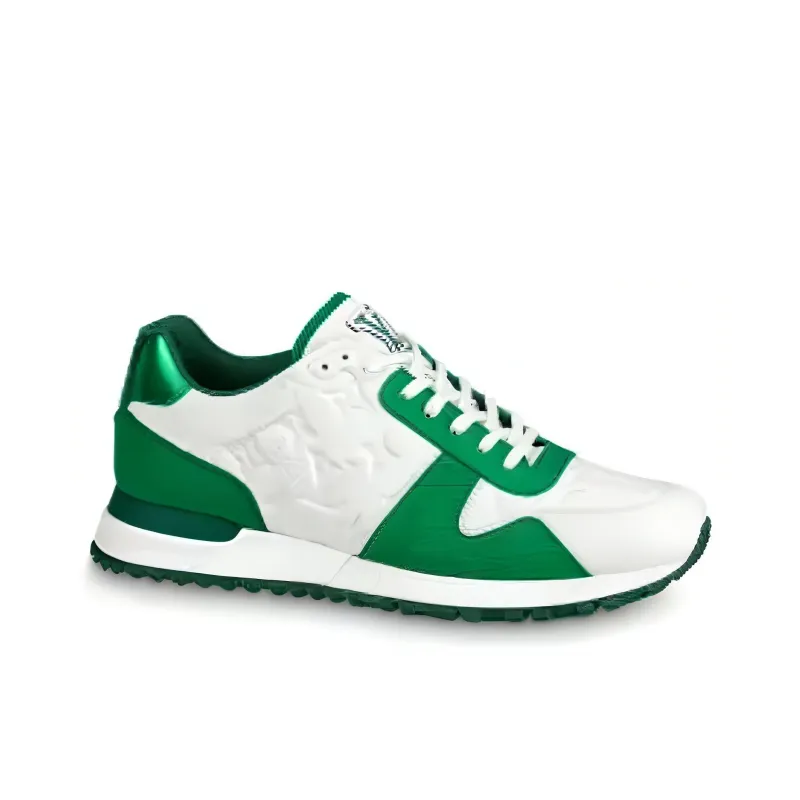 LOUIS VUITTON Lv Run Away Sneakers 'White Monogram With Metallic Green'-1