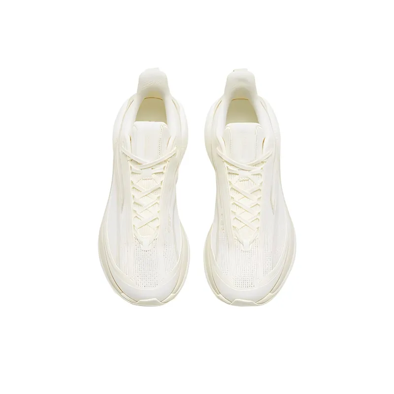 Anta C37 3.0 Anti Slip And Wear Resistant Breathable Low Top Casual Running Shoes Women's White Gray-3