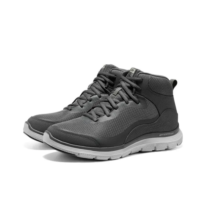 Skechers Flex Advantage 4.0 Slip Resistant, Abrasion Resistant, Thermal High Top Casual Shoes Men's Charcoal Gray-2