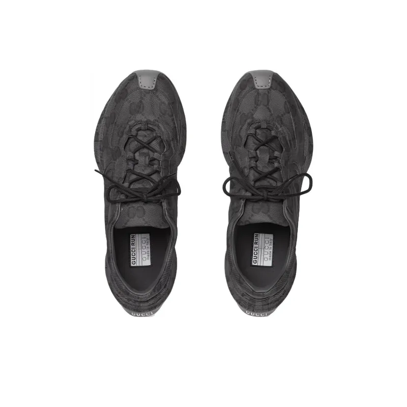 GUCCI Run Sneaker 'GG Water Transfer Print Black'-2