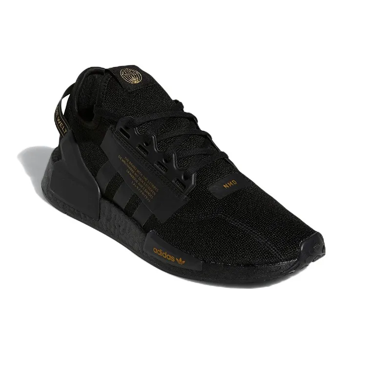 Adidas Originals Nmd R1 V2 Black Gold Metallic-2