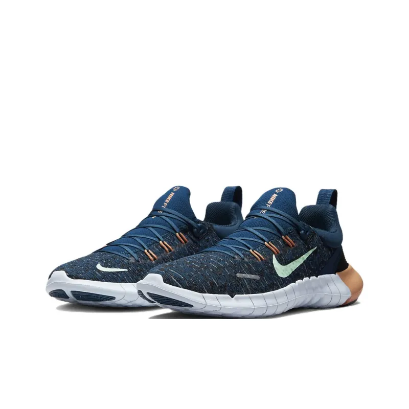 Nike Free Rn 5.0 Next Nature Valerian Blue Orange Trance Women's-2