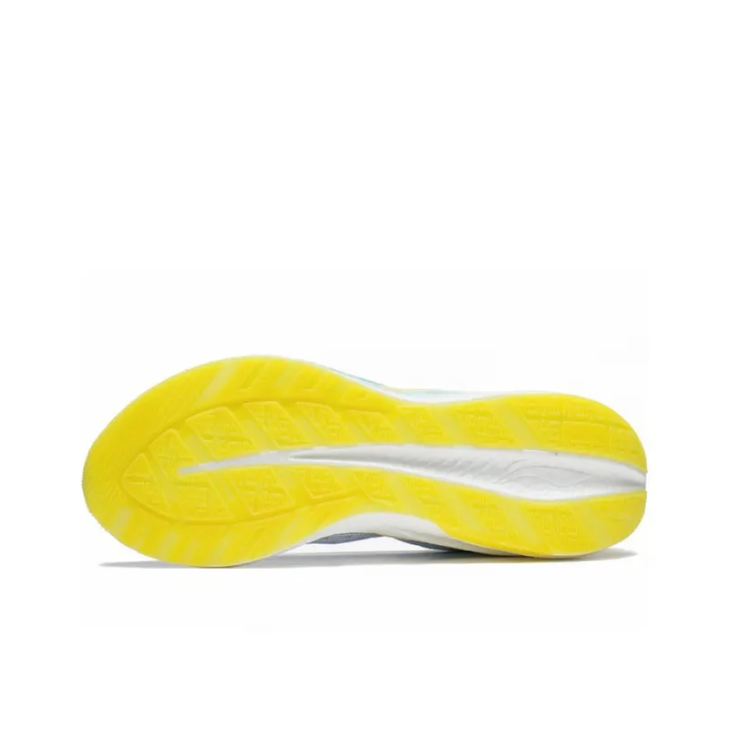 LINING YueYing 2.0 Pro Running Shoes Women's Low Top Standard White/Ice Blue/Yellow-4
