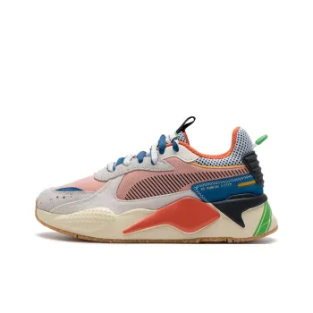 PUMA RS X Cushioning Breathable Low Top Casual Running Shoes Unisex Ecru Phantom Red Blue Black