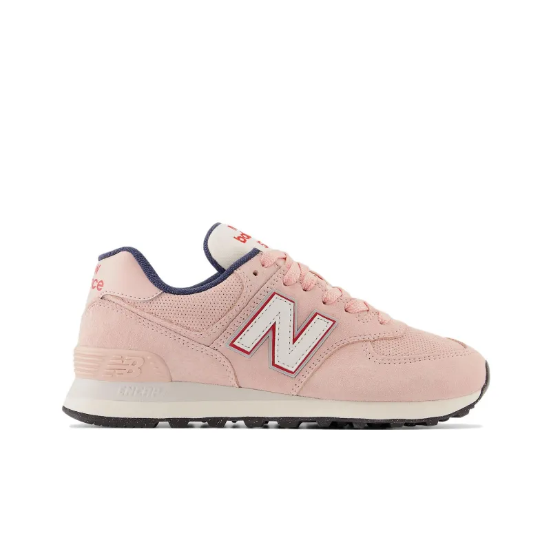 New Balance 574 Pink Grey Women's-1