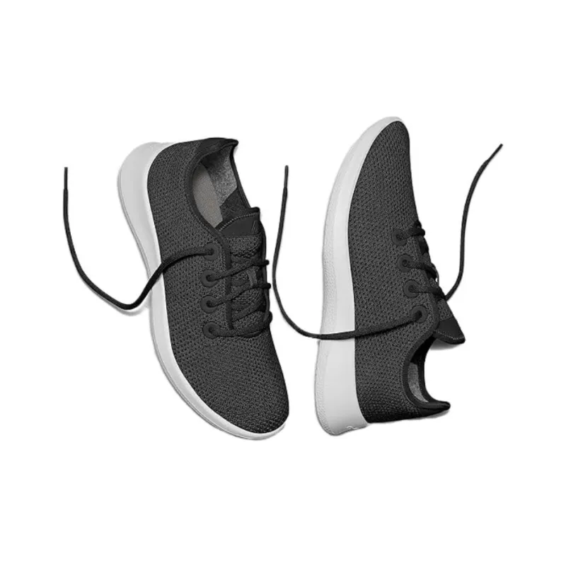 Allbirds Tree Runners Breathable Lightweight Low-Top Casual Shoes Women's Stone Black White Base-3
