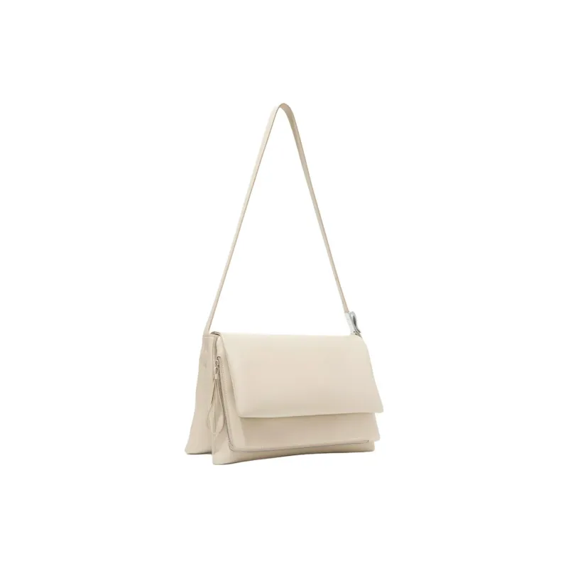 PROENZA SCHOULER Nappa Leather Bonded Sheepskin Messenger Bag Crossbody Bag Shoulder Bag Women's Taupe-1