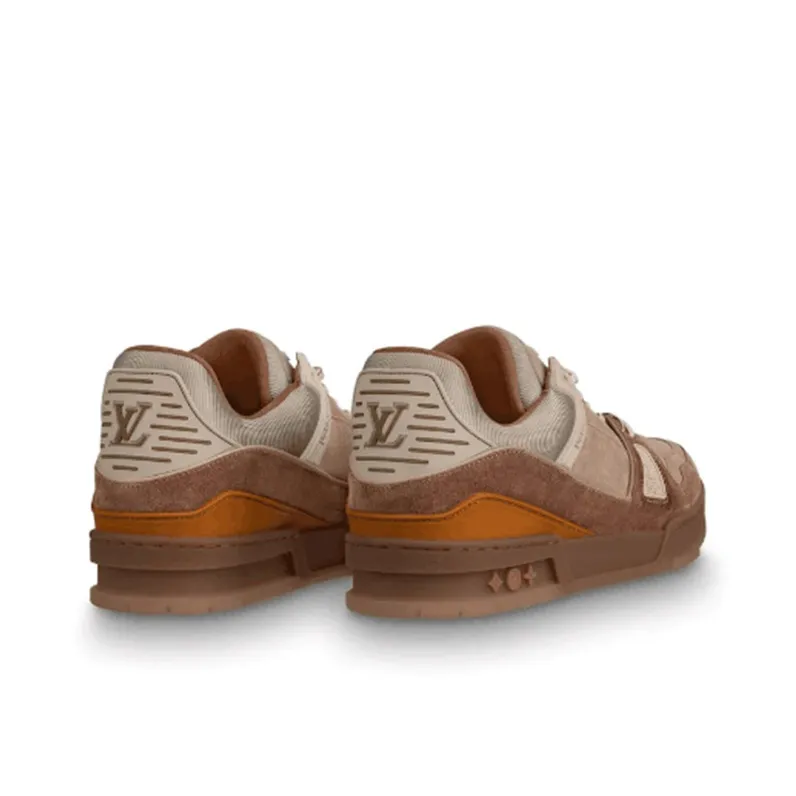 LOUIS VUITTON Trainer Beige Brown-4