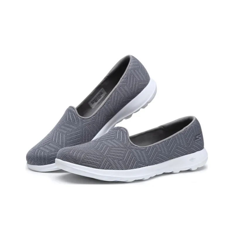 Skechers GO WALK Lite Slip-Resistant Breathable Low-Top Sports Casual Shoes Women's Gray-2