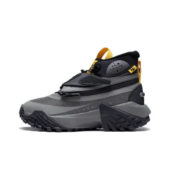 LiNing CF Linchuan Dream Chaser Theme Showpiece Anti Slip Wear Resistant High Top Sports Casual Shoes Gray Black