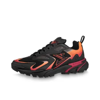 LOUIS VUITTON Lv Runner Tatic Sneakers 'Black Orange Red'