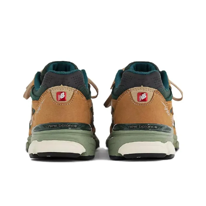 New Balance 990v3 MiUSA Tan Green-4