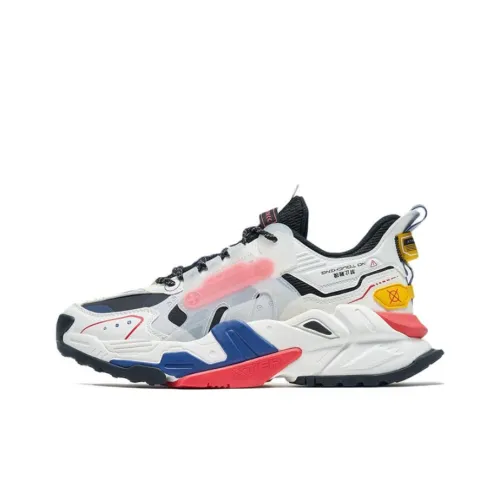XTEP Mecha Series Wear Resistant Low Top Sports Casual Shoes Men's Fiery Red