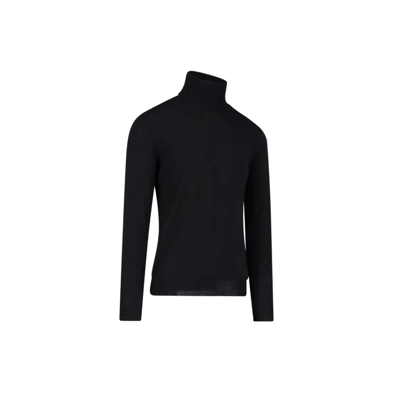 Zanone Roll Neck Straight Hem Jumper-2