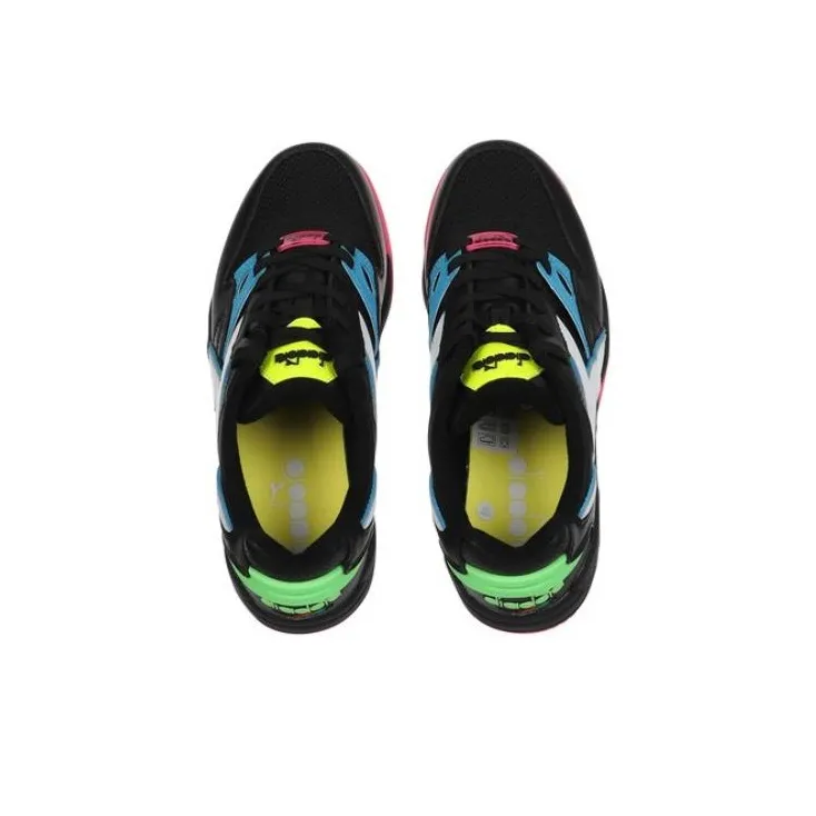 Diadora Rebound Ace Low-Top Skateboard Shoes Men's Black-4