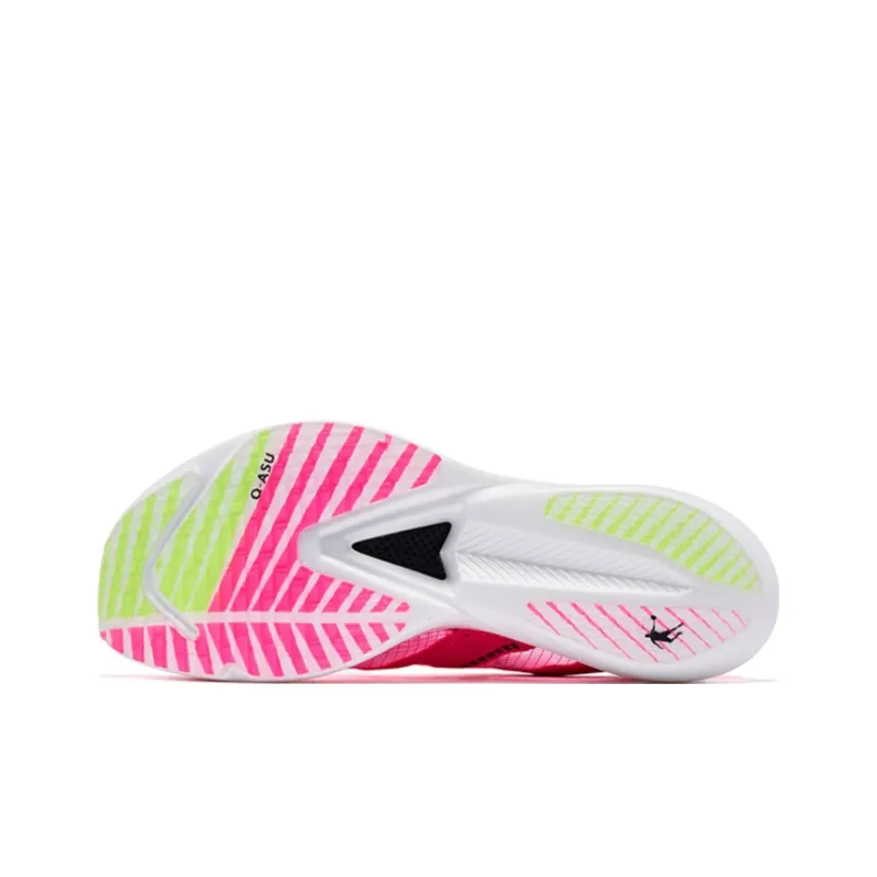 QIAODAN Flying Shadow PB1.0 Durable Breathable Low Top Running Shoes Men's Pink Green-5