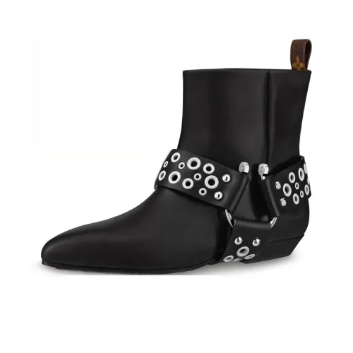 LOUIS VUITTON Rhapsody Ankle Boots Women's Black