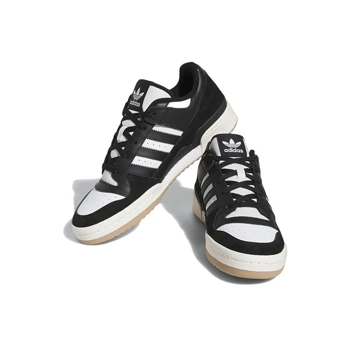 Adidas Forum Low Classic Core Black Cloud White Cream White-2