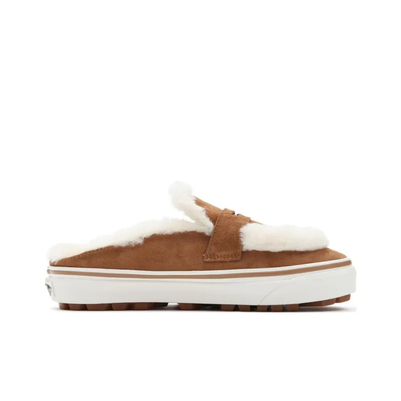 Vans Shearling Style 53 Cozy Mule Dx Shoe Brown-1