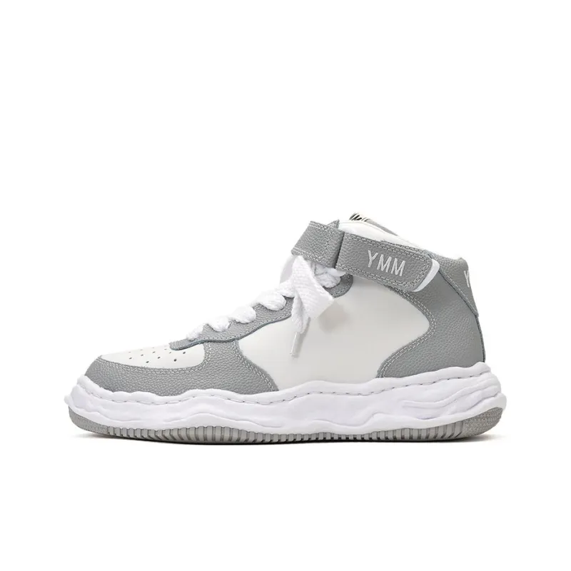 Maison MIHARA YASUHIRO Logo embroidered Leather Sneakers-4