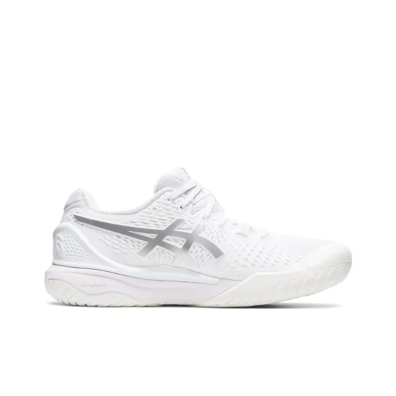Asics Gel Resolution 9 White Pure Silver Women's-1