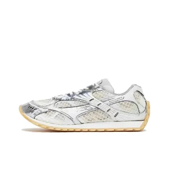 Bottega Veneta Orbit Cushioning Slip Resistant Low Top Casual Shoes Men's Silver White