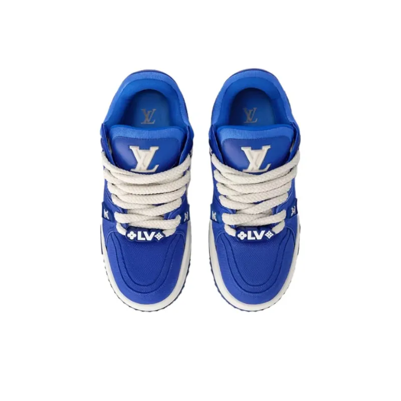 LOUIS VUITTON Trainer Maxi Stylish Skateboarding Shoes Men's Blue-3