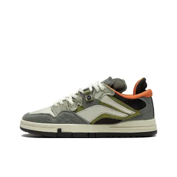 LiNing Wei Wu PRO Pro Wear resistant And Lightweight Low Top Skateboard Shoes Men's Gray Green Special Story Version