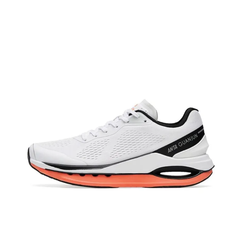 Anta Star Ring Elite Cushioning Anti Slip And Wear Resistant Low Top Running Shoes Men's White Black-0