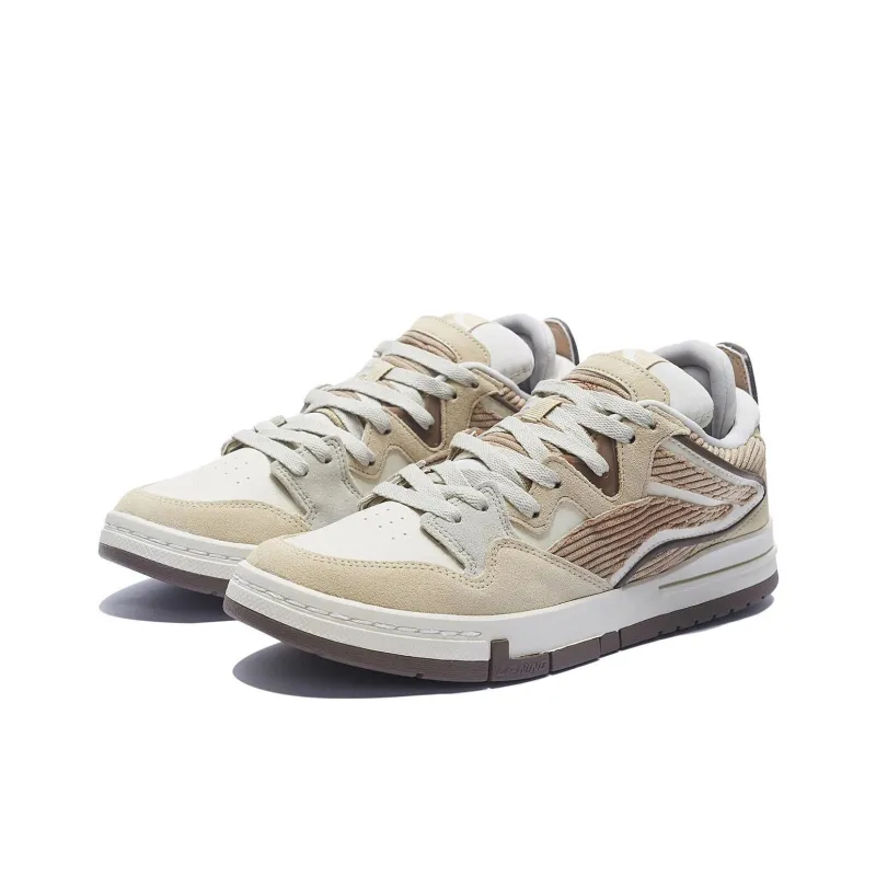 LiNing Wei Wu PRO Slip Resistant, Abrasion Resistant, Lightweight Low Top Skateboard Shoes Men's Beige-2