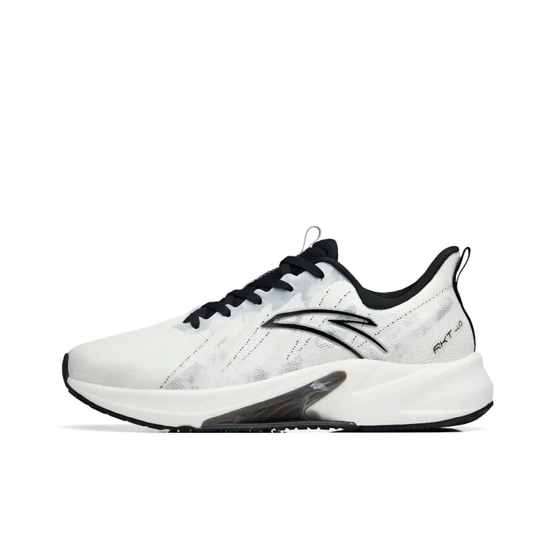 Anta Rocket 4.0 Slip Resistant, Abrasion Resistant, Breathable Low Top Running Shoes Men's White Black-0