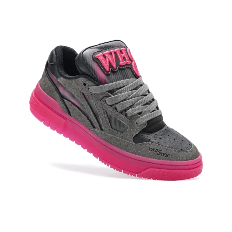 WHOOSIS x LiNing Rookie Anti Slip Wear Resistant Low Top Skateboard Shoes Men's Purple Gray-3