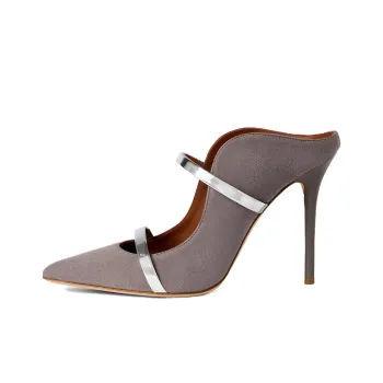 Malone Souliers Maureen Wrap-toe Slippers 10cm Women's Gray